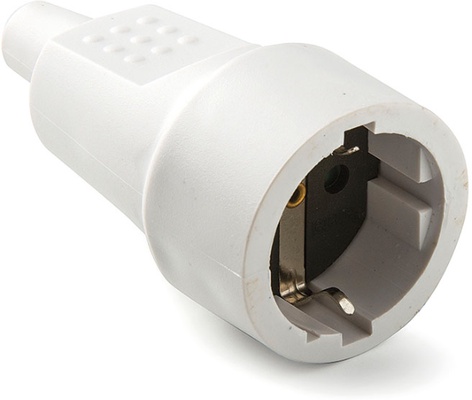 Base Tt 10a-250v Pvc Goma Blanco Duolec