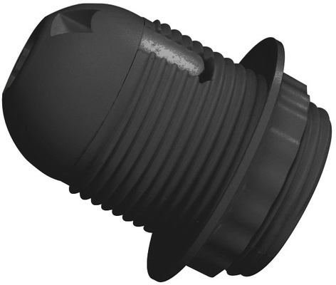 Portalamparas Roscado E27 Negro Duolec 5 Unidades