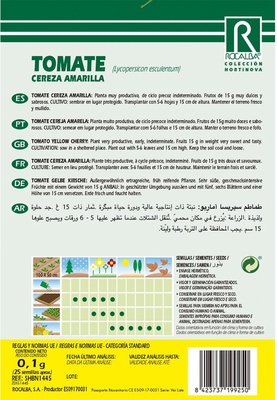 Semilla Tomate Cereza Amarilla