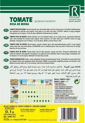 Semilla Tomate Rosa de Berna