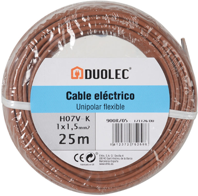 Cable Electrico 1.5mm*10m Marron Duolec