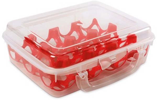 Huevera Colonia Rectangular con Asa 12 Uds