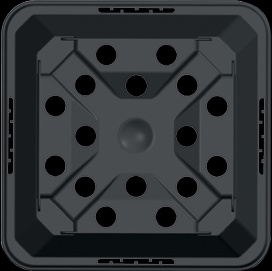 Maceta Cuadrada Semillero Teku Mqd 0,49l 9x9x9.5cm