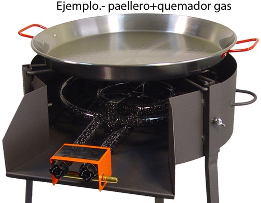 Barbacoa Redonda con Soporte para Paella