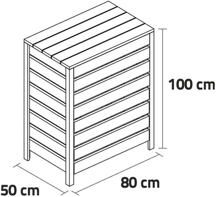 Compostador Madera 80