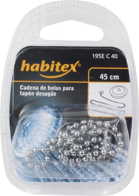 Cadena Tapon Lavabo 40cm