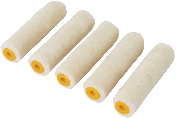 Recambio 5 unidades Minirodillo Esmaltar y Barnizar Ratio 11 cm