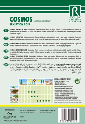 Semilla Cosmos Sensation Rosa