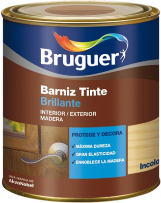 Barniz Tinte Brillante Bruguer Nogal 0.75l