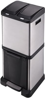 Cubo Pedal Ecologico 3 Compartimentos Habitex