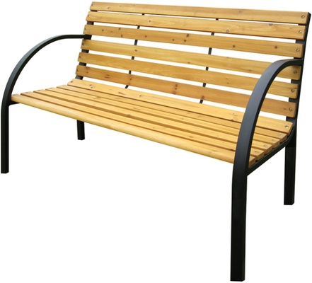 Banco Jard�n Acero/madera