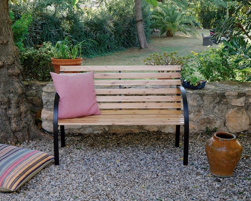 Banco Jard�n Acero/madera