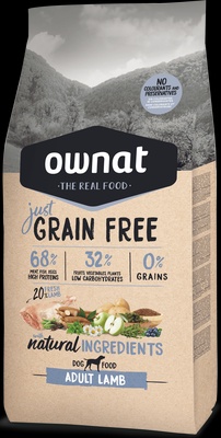 Pienso Perros Ownat Just Grain Free Adult Cordero 14 kg