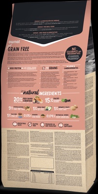 Pienso Perros Ownat Just Grain Free Salmon y Marisco 3 kg