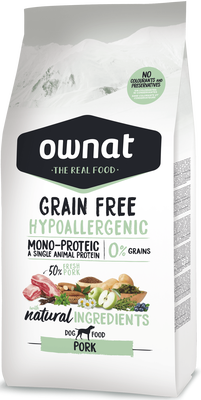 Pienso Perros Ownat Grain Free Hypoallergenic Cerdo 3 kg