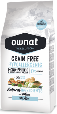 Pienso Perros Ownat Grain Free Hypoallergenic Salmon 3 kg