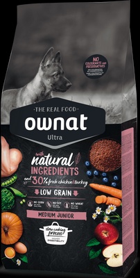 Pienso Perros Ownat Ultra Medium Junior Cachorros 3 kg