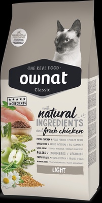 Pienso Gatos Ownat Classic Light 4 kg