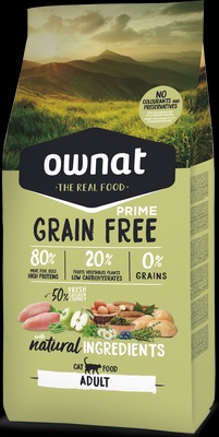 Pienso Gatos Ownat Prime Grain Free Adult Pollo 3 kg