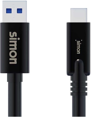 Cable Usb 3.1 c a Usb a 1 Metro Negro Simon