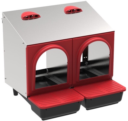 Ponedero Interior Metalico Platinum 2 Departamentos