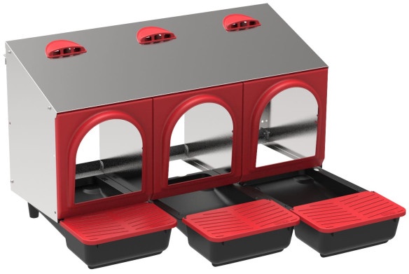 Ponedero Metalico Platinum 3 Departamentos