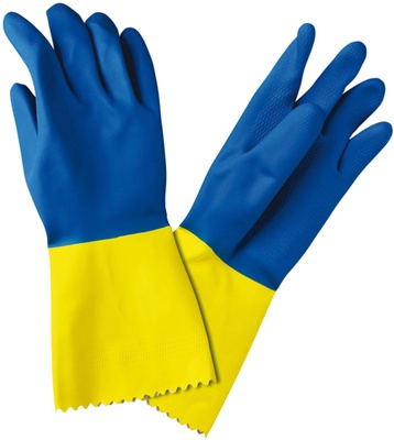 Guante Latex Bicolor Reforzado Talla 7 