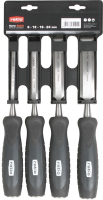 Juego de 4 Formones de Carpintero Ratio