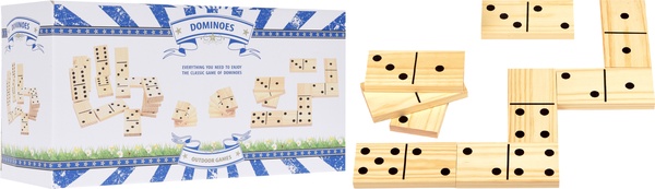 Juego Domino  Madera 28 Piezas Xl