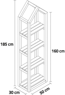 Estanteria madera plantas Campanile Indoor L