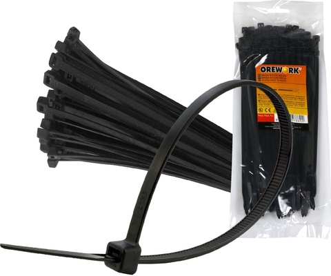 Brida Nylon Orework Negra 7,5x450mm 50u