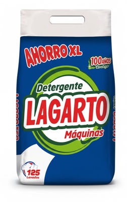 Detergente Maquinas 125 Lavados Lagarto 10 kg