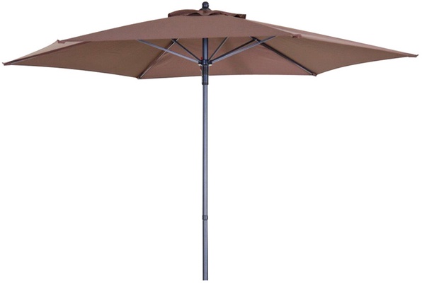 Juego de 6 Parasoles de Acero con Toldo de 2,10 metros