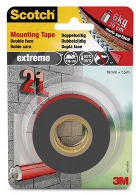 Cinta D/cara Extreme Mounting 19mmx1,5m