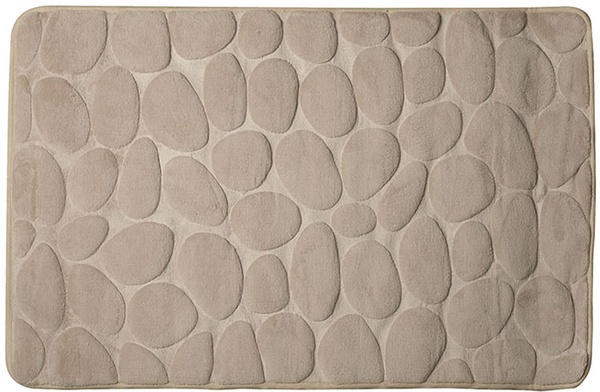 Alfombra Ba�o Piedras 50x80 cm Beige