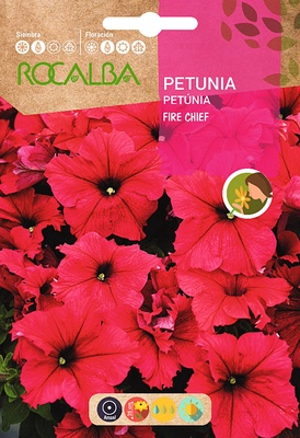 Semilla Petunia Fire Chief, Roja