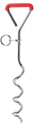 Piqueta Enganche Al Suelo, Galvanizada, 40 Cm, �9 mm