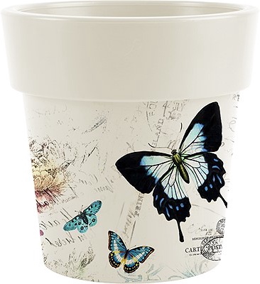 Maceta Melisa Redonda Iml Floral con Aro � 15 cm