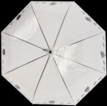 Paraguas Transparente Pajaros Sobre Alambre