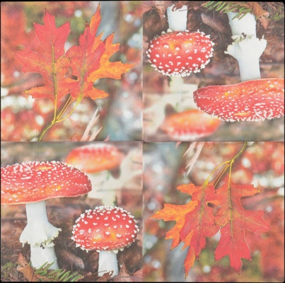 Servilletas de Papel Seta Venenosa / Hojas