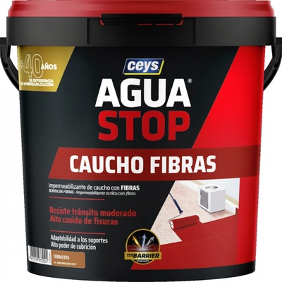 Aguastop Caucho Fibras Terracota 5 Kg