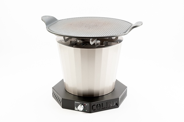 Barbacoa Pellets Colina Inox Base Negra