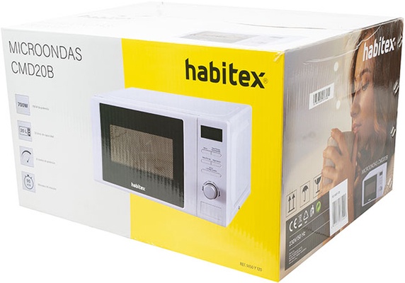 Microondas 20 L 700W Digital Blanco Habitex
