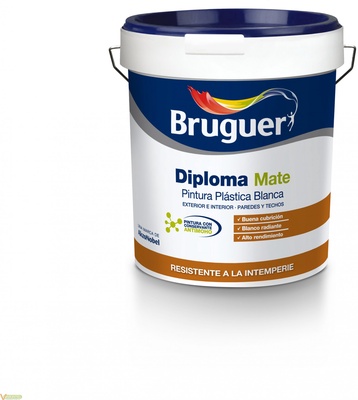Pintura Plastica Blanco Diploma Bruguer 15L