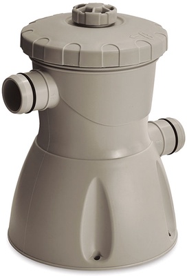 Piscina Desmontable Tubular Imitacion Ratan 366x76 cm con Depuradora