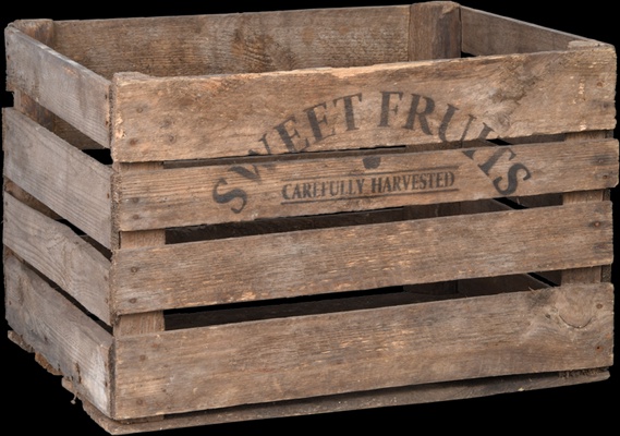 Caja de Madera para Frutas Antigua