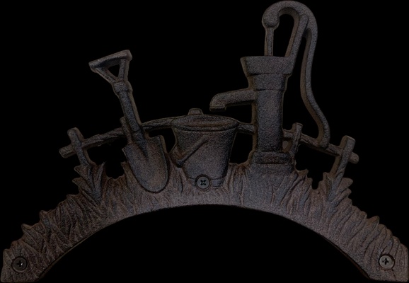 Portamanguera hierro jardin 27x14x19