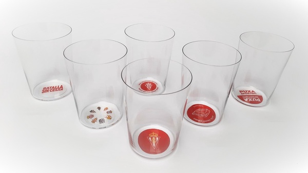 Vaso Sidra Sporting de Gijon Extrafino Sella 50 Cl caja 6 unidades