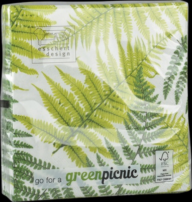 Servilletas de Papel Helecho 25x25 cm