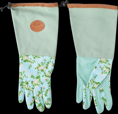 Guante Largo de Jardin con Estampado de Rosas